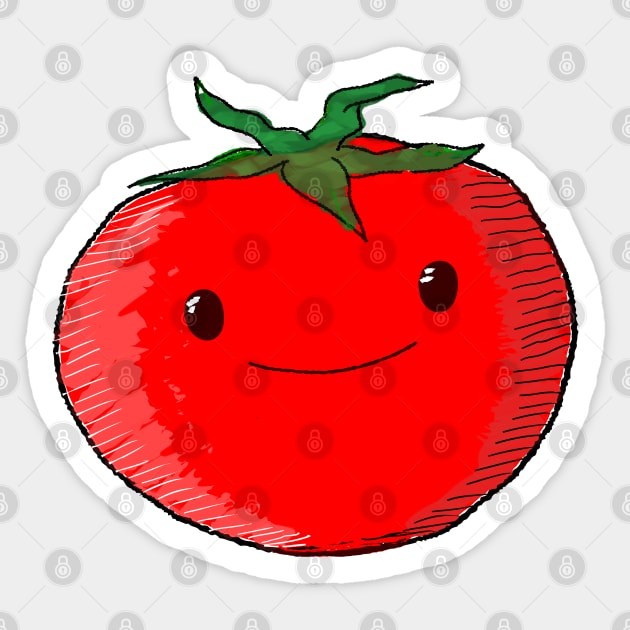 Cute Cartoon Tomato Sticker by Braznyc